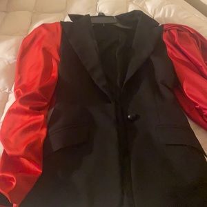Red & black blazer